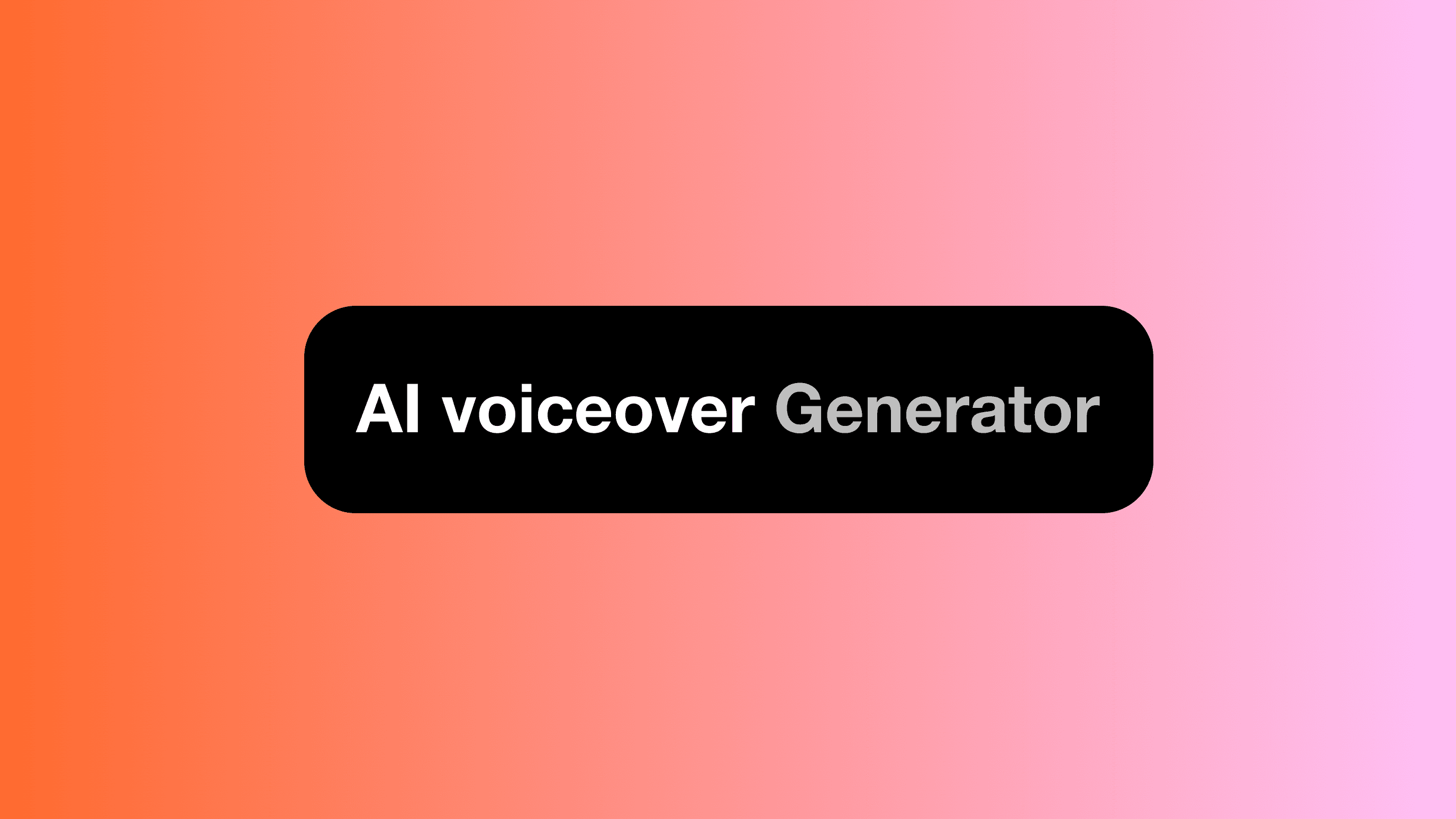 AI Voiceover Generator: Natural Narration for Any Video